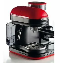 Рожкова кавоварка еспресо Ariete 1318 Espresso Moderna Red (1318/00) - мініатюра 2