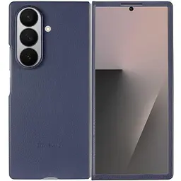 Чохол шкіряний Epik Leather Case AAA для Samsung Galaxy Z Fold7 Navy - мініатюра 2