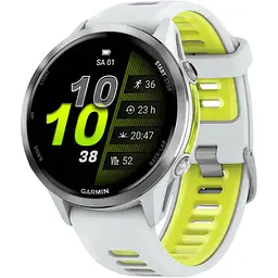 Смарт-годинник Garmin Forerunner 970 Titanium with Whitestone Case and Whitestone/Translucent Amp Yellow Band (010-02969-11) [142390]
