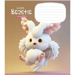 Зошит учнівський Школярик Little beasties в косу лінію 12 аркушів 30 шт. (012-3248C) - мініатюра 2