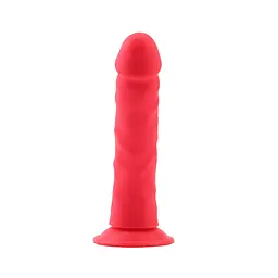 Фалоімітатор Delux Pure Nature Steven.R 22.5 см червоний - мініатюра 4