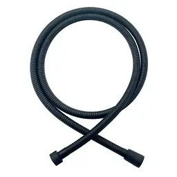 Шланг для душу Koer KB-0802-150-05 150 см в обплетенні з нержавіючої сталі black KR4841, Чорний матовий