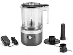 Кухонний мінікомбайн KitchenAid 5KFCB519EDG бездротовий сірий - мініатюра 2