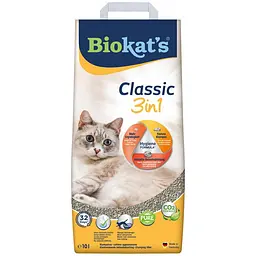 Наповнювач туалета для котів Biokat's Classic 3in1 10 л бентонітовий - мініатюра 4