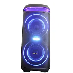 Портативна колонка ZPX ZXX-5505 з мікрофоном Акустична система 40Вт 6,5" RGB підсвічування Чорний - мініатюра 4