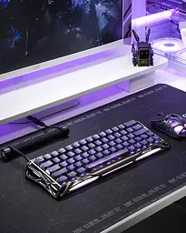 Клавіатура GravaStar Mercury V60 UFO Magnetic Gaming 8K USB-A RGB Gunmetal Smoke (GSV60PRO_XTAL_S_BLK) - мініатюра 6
