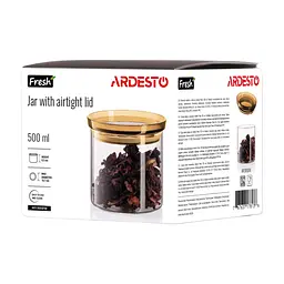 Банка ARDESTO Fresh 500 мл, скло, пластик, прозорий (AR1305SFM) - мініатюра 7