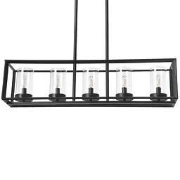 Люстра Brille лофт підвісна свічка E14 40W BK (BL-387S/5) - мініатюра 6
