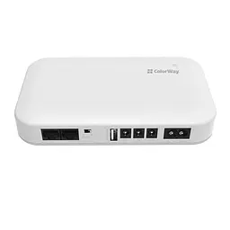 Джерело безперебійного живлення для роутера Mini DC UPS, White, 10000 mAh (37Wh) ColorWay teh0033888 - мініатюра 3