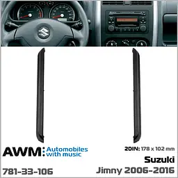 Перехідна рамка для автомобіля Suzuki Jimny AWM 781-33-106 - мініатюра 2