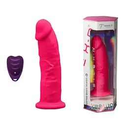 Вібратор Silexd Model 2 7" Pink Motor + Lrs, 17,5 см (рожевий)
