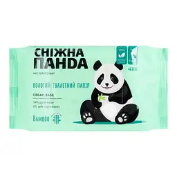 Вологий туалетний папір Сніжна Панда Bamboo Cream 48 шт. - мініатюра 2