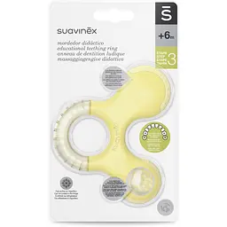 Прорізувач Suavinex з брязкальцем жовтий (400269/5) - мініатюра 2