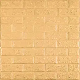 3D панель самоклеюча 700х770х5мм цегла Жовто-пісочний (009-5) SW-00000028