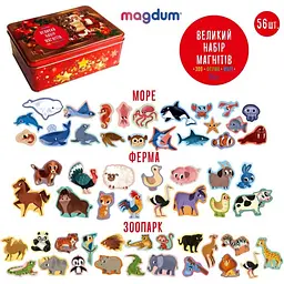 Набір магнітів Magdum Новорічний 56 шт. (ML4032-30) - мініатюра 2