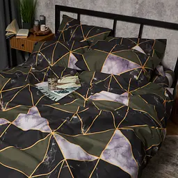 Набір наволочок Moon&Star Мікросатин Premium Golden Marble 60х60 см 2 шт - мініатюра 3