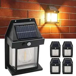Сонячна лампа SOLAR WALL LAMP K-888 3 режими LED вуличний світильник для двору та фасаду - мініатюра 5