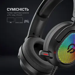 Навушники GamePro HS1300 RGB 7.1 Black (HS1300) - мініатюра 9
