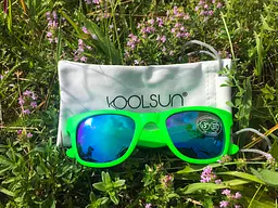 Дитячі сонцезахисні окуляри Koolsun Wave 3+ неоново-зелений (KS-WANG003) - мініатюра 3
