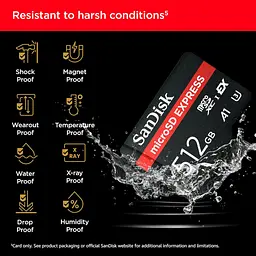 Карта пам'яті SanDisk 512GB microSDXC class 10 UHS-I U3 A1 Express (SDSQXFN-512G-GN4NN) - мініатюра 5
