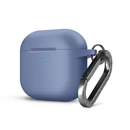 Силіконовий чохол для навушників Apple AirPods 4, Hang Case, фіолетовий, ультратонкий захисний кейс товщиною 2 мм, захист від подряпин, пилу та ударів, компактний, з карабіном для кріплення, ArmorStandart (ARM81282)