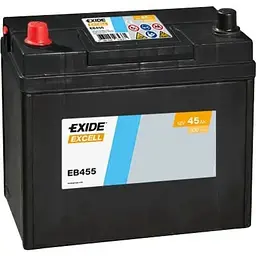 Автомобільний акумулятор Exide Excell 6СТ-45Ah Аз ASIA 330A EN EB455 (3661024034388)