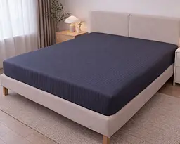Простирадло на резинці LARA сатин-страйп LUX black d13182 180х200х25