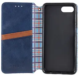 Шкіряний чохол-книжка GETMAN Cubic (PU) для Apple iPhone 7 / 8 / SE (2020) (4.7) Синій - мініатюра 3