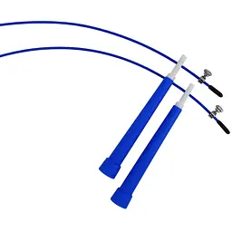 Швидкісна скакалка EasyFit Speed Cable Rope 3 м для схуднення, синя (EF-2039-BL) - мініатюра 8