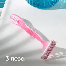 Одноразові станки для гоління (бритви) жіночі Simply Venus 3 4 шт. - мініатюра 3