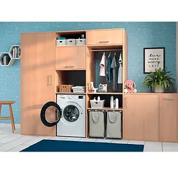 Indesit Пральна машина Indesit фронтальна, 7кг, 1200, A+++, 49.6см, дисплей, пара, інвертор, люк чорний, білий - мініатюра 8