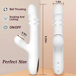 Вібратор-кролик Boys Of Toys B Series Fox Silicone Vibrator 3 функції обертання, 7 лизання - мініатюра 5