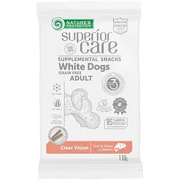 ласощі для собак Nature's Protection Superior Care White Dogs Clear Vision з лососем 110 г