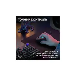 Мишка Logitech G305 X Superlight Wireless Black (910-007739) - мініатюра 5