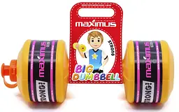 Гантель велика Максимус, харчовий пластик, спорт-гра, вага 1.35 кг