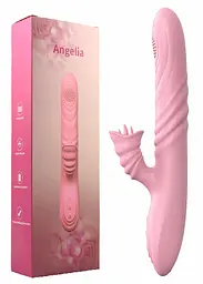 Вібратор Angelia, USB 3 Functions Of Thrusting, 20 Vibrations Flesh - мініатюра 2