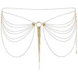 Ланцюжок на трусики або ліф Bijoux Indiscrets Magnifique Waist Chain прикраса на тіло Gold