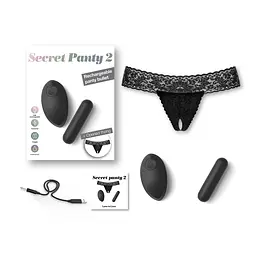 Вібротрусики Love To Love SECRET PANTY 2, в комплекті трусики, віброкуля, пульт ДК, 10 режимів роботи - мініатюра 4