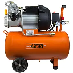 Компресор Grad V 2.5 кВт 435 л/хв 8 бар 50 л (7043945)