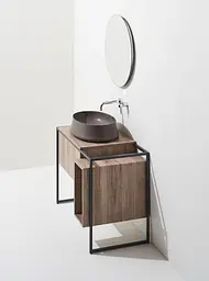 Умивальник Simas Sharp 60x42 см Moka matt (matt) Коричневий SH04MO - мініатюра 2