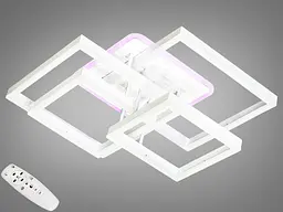 Люстра стельова LED Diasha 7002WH, 145W, 3200K-6000K, білий метал, сучасний стиль для дому