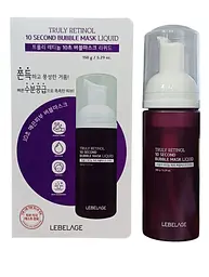 Піниста маска LEBELAGE для обличчя TRULY RETINOL 10 SECOND BUBBLE MASK LIQUID 150 г