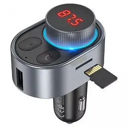 Автомобільний FM модулятор (трансмітер) Hoco E72 Alegria PD30W (6931474780836) - мініатюра 4