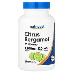 Цитрусовий бергамот Nutricost 1200 мг 120 капсул