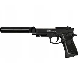 Дитячий страйкбольний пістолет Airsoft Gun C.19+ металевий з глушником, стріляє кульками 6 мм, іграшкова зброя довжина 32 см - мініатюра 5