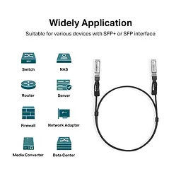 Кабель TP-Link Direct Attach SFP+ Cable for_10 Gigabit connections Up to 1m - мініатюра 4