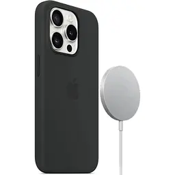 Оригінальний силіконовий чохол Apple Silicone Case MagSafe для iPhone 15 Pro Max (6.7") Midnight (MT1M3ZM/A)