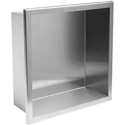 Вбудована полиця Rea 30x30 nickel brushed з обідком REA-05600, Нержавіюча сталь