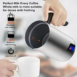 Пінозбивальник (капучинатор) Biolomix Milk Frother EMF600 Сріблястий - мініатюра 6