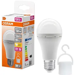 Лампочка Osram LED E27 8Вт 806Лм 2700К A60 акумуляторна (4099854190087) - мініатюра 11